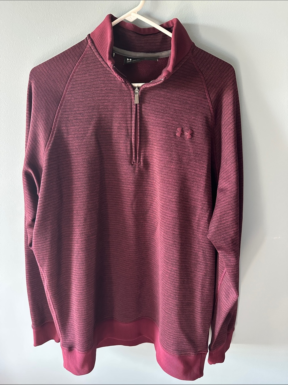 Under Armour Men’s Burgundy Half-Zip Performance Pullover